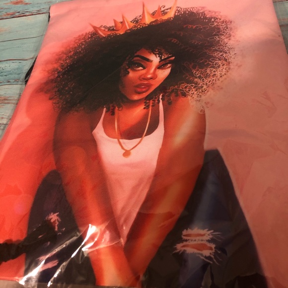 Crowned curls drawstring backpack - Picture 4 of 4